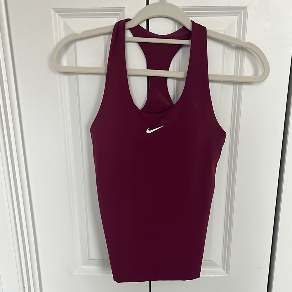 Nike Burgundy Racerback Tank Top